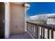 Private balcony overlooking neighborhood, perfect for relaxing or entertaining at 12833 Mayfair Way # F, Englewood, CO 80112