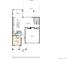 Layout featuring open-concept kitchen, living, and dining areas with a deck and a two-car garage at 6506 Merrimack Dr, Castle Pines, CO 80108