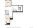 Basement floor plan showing bedrooms, bathroom and storage space at 6506 Merrimack Dr, Castle Pines, CO 80108