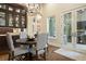 Breakfast nook with French doors leading to a patio and a view of the backyard at 2198 Avenida Del Sol, Castle Rock, CO 80104