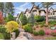 Elegant home with stone accents and lush landscaping at 2198 Avenida Del Sol, Castle Rock, CO 80104