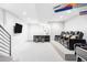 Finished basement with a home theater, bar, and game area for entertainment at 2435 S High St, Denver, CO 80210