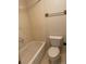 Cozy bathroom featuring a toilet and tiled shower and bathtub combo at 3131 E Alameda Ave # 604, Denver, CO 80209