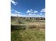 Expansive grassy backyard with wooden fence bordering a greenbelt and walking trail, offering privacy at 20670 Bridlewood Ln, Parker, CO 80138