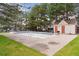 An empty community pool with a pool house and lawn at 9632 W Cornell Pl, Lakewood, CO 80227