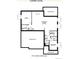 Detailed lower level floor plan featuring a recreation room, bedroom, bathroom, and unfinished areas at 938 Coal Bank Trl, Castle Rock, CO 80104