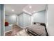 Light and bright bedroom showcases modern design and fun decor at 18009 E 47Th Pl, Denver, CO 80249