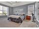 Spacious main bedroom boasts neutral decor, plush carpet, and a large window for ample natural light at 8248 S Yantley Ct, Aurora, CO 80016