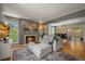 Inviting living room featuring a fireplace and comfortable seating at 6100 Apache Dr, Larkspur, CO 80118