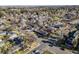 Wide aerial view of residential area with mature trees at 1166 Krameria St, Denver, CO 80220
