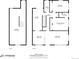 Floor plan includes layout of the basement, kitchen, bedrooms, bathrooms, dining area and living room at 1166 Krameria St, Denver, CO 80220