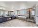 Spa-like Primary bathroom with soaking tub and shower at 7119 S Riviera St, Aurora, CO 80016