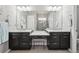 Main bathroom showcasing double vanity, granite countertops, and tiled flooring at 5425 E 125Th Pl, Thornton, CO 80241