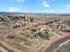 Expansive aerial view showcases the property's large lot, mountain views, and proximity to the surrounding neighborhood at 2960 High Prairie Way, Broomfield, CO 80023