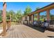 Spacious outdoor deck with comfortable seating and scenic views at 713 Aspen Rd, Golden, CO 80401