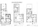 Detailed floor plan showcasing the layout of the basement, main level, and upper level of the property at 220 Glencoe St, Denver, CO 80220