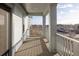 Private balcony with view of the neighborhood and community at 4942 Wabash St, Denver, CO 80238