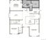 Second-story floor plan with a primary bedroom, deluxe primary bath, loft, laundry room, and two additional bedrooms at 25214 E Warren Pl, Aurora, CO 80018