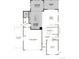 Open-concept floor plan featuring a gourmet kitchen, sunroom, great room, study, and 2-car garage at 25214 E Warren Pl, Aurora, CO 80018
