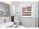 Bright bathroom with vessel sink, sleek fixtures, and a modern design aesthetic at 4321 Winona Ct, Denver, CO 80212