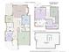 Detailed floorplan of a two-story home with multiple bedrooms, kitchen, office, garage, and outdoor patios at 7126 Cedarwood Cir, Boulder, CO 80301