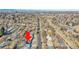 Aerial view of home and surrounding neighborhood at 2681 S Newport St, Denver, CO 80224