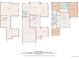 Overview of all floors showcasing the layout of the home with labeled rooms and dimensions at 4821 Bluegate Dr, Highlands Ranch, CO 80130