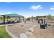 A community playground featuring play structures, seating, and a covered picnic area at 4821 Bluegate Dr, Highlands Ranch, CO 80130