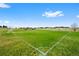 Well-maintained soccer field with clear markings and surrounding community at 4821 Bluegate Dr, Highlands Ranch, CO 80130