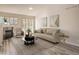 Inviting living room with vaulted ceilings, fireplace, and stylish furnishings at 6924 W Euclid Pl # A, Littleton, CO 80123