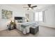 Cozy bedroom with carpet, ceiling fan and modern decor at 14881 E 117Th Ave, Commerce City, CO 80603
