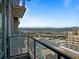 Breathtaking cityscape view from a private balcony, with mountain views in the distance at 891 14Th St # 2505, Denver, CO 80202