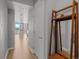Hallway leading into the main living space, showcasing stylish decor and natural light at 891 14Th St # 2505, Denver, CO 80202