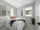 Bright primary bedroom with two windows, plush carpet, and modern decor at 3820 Jason St # 3, Denver, CO 80211