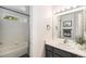Bright bathroom with bathtub and vanity at 5265 S Cathay Way, Centennial, CO 80015