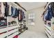 Walk-in closet with built-in shelving and drawers for organization at 6108 S Harvest Ct, Aurora, CO 80016