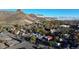 Property's aerial view highlighting its setting near Golden's mountains at 1401 Jackson St # 204, Golden, CO 80401