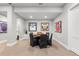 Finished basement with carpet and recessed lights, set up as a game room with poker table at 1350 E Greenwood Ln, Greenwood Village, CO 80121