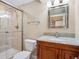 This bathroom boasts a walk-in shower at 6490 S Pontiac Ct, Centennial, CO 80111