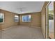 Bedroom features carpet floors, ceiling fan and natural light at 2587 S Flanders Ct, Aurora, CO 80013