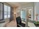 Bright home office featuring a desk, comfortable chair, and natural light at 2959 Skyward Way, Castle Rock, CO 80109