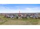 Backyard aerial view, spacious fenced yard backing onto green space providing privacy at 5049 Heatherglen Dr, Highlands Ranch, CO 80130