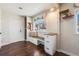 Mudroom with bench seating, storage and front door at 709 2Nd St, Golden, CO 80403
