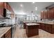 Kitchen with granite countertops and stainless steel appliances at 4067 S Odessa St, Aurora, CO 80013