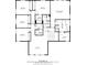 Upstairs floor plan layout features multiple bedrooms, bathrooms and living spaces at 848 Sandstone Cir, Erie, CO 80516