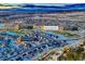 Aerial view showing home location near park and golf course at 1867 Homestead Dr, Fort Lupton, CO 80621