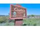 Close up view of the Coalton Trailhead sign against a clear blue sky at 1767 High Plains Ct, Superior, CO 80027