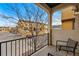 Balcony with seating offers an inviting outdoor space at 15628 W Baker Ave, Lakewood, CO 80228