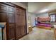 Bedroom featuring a bunk bed, closet, and dresser at 185 S Fuller Placer Rd, Breckenridge, CO 80424