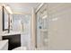 Finished basement featuring a standing shower at 6150 Reed St, Arvada, CO 80003